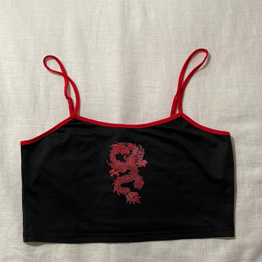 SHEIN Dragon Crop Tank
